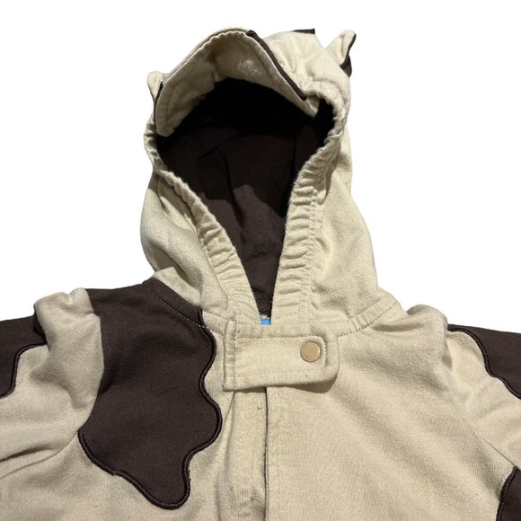 CRE8IONS COW Costume Hooded 6 Months One-sie Hook Halloween - Picture 3 of 10